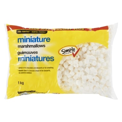 Sans Nom Guimauves miniatures, Format Club 1 kg, 0,82 $/100g