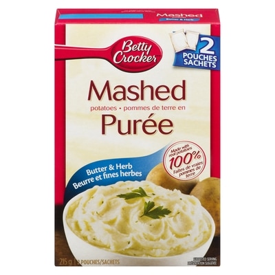 Betty Crocker Mashed Potatoes, Butter & Herb 215 g, $1.62/100g