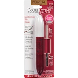 L’Oréal Mascara Double Extend Beauty Tubes, Couche de Base Nourissate et Couche Finissante Allongeante, Noir 6.2 ml, 314,68 $/100ml