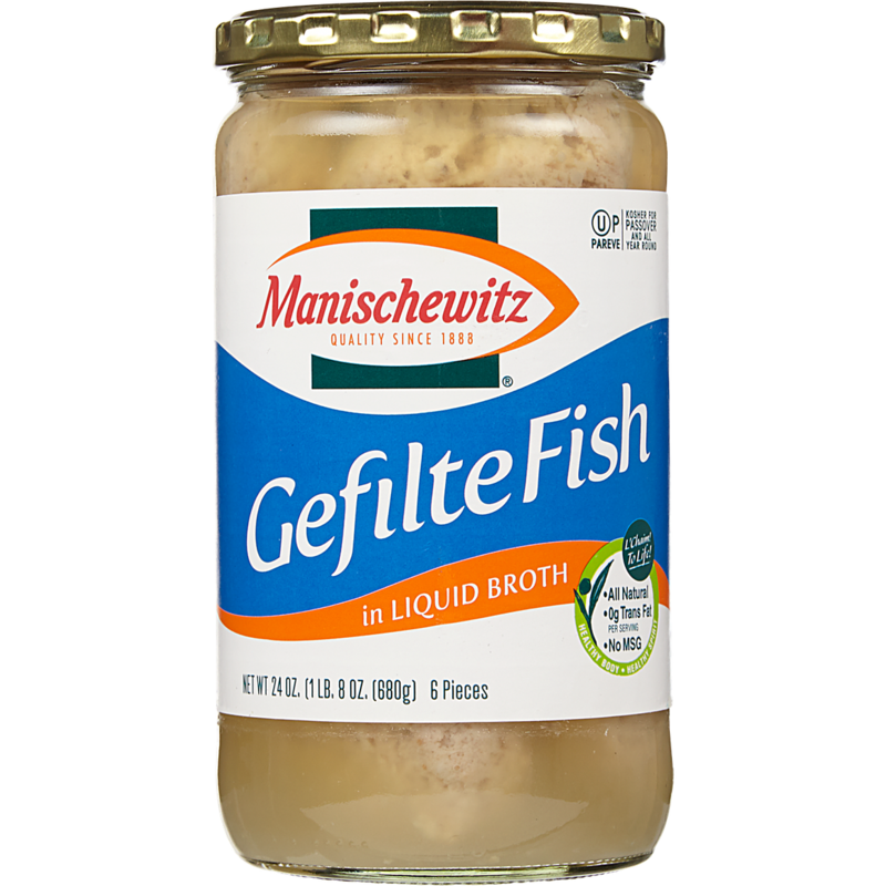 Kosher Gefilte Fish in Liquid Broth