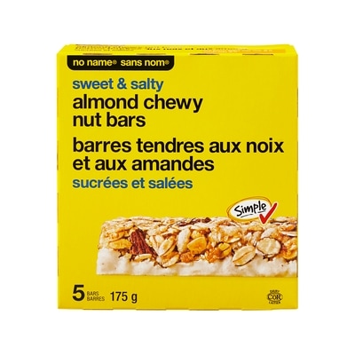 No Name Sweet & Salty Almond Chewy Nut Bars 175 g, $1.43/100g