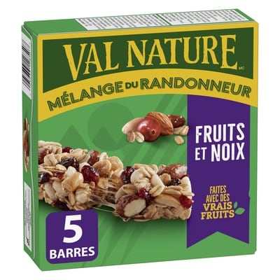 Nature Valley Granola Tendres Mélange du Randonneur, Fruits et Noix, 5 Barres 175 g, 2,28 $/100g