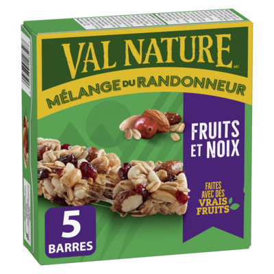 Nature Valley Granola Tendres Mélange du Randonneur, Fruits et Noix, 5 Barres 175 g, 2,00 $/100g