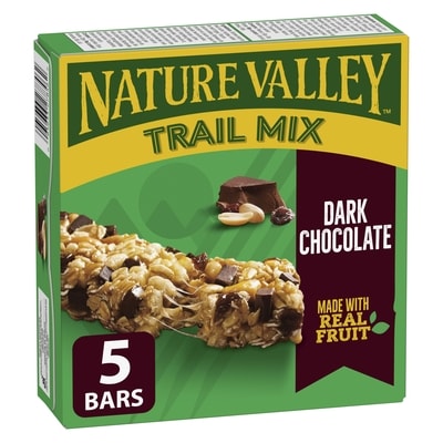 Nature Valley Chewy Trail Mix Granola Bars, Dark Chocolate, 5 ct 175 g, $2.00/100g