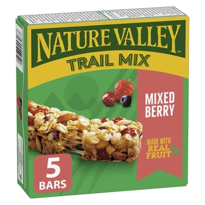 Nature Valley Chewy Trail Mix Granola Bars, Mixed Berry 175 g, $2.28/100g