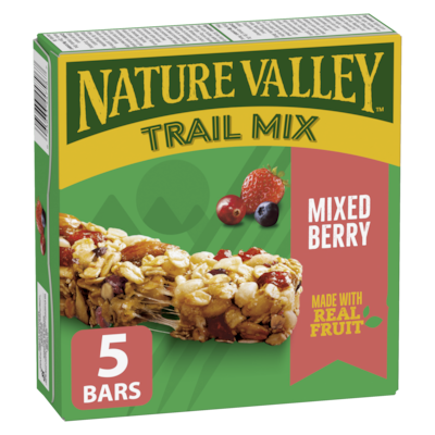 Nature Valley Chewy Trail Mix Granola Bars, Mixed Berry 175 g, $2.14/100g