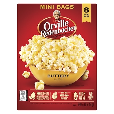 Orville Mini Bags, Buttery - 8x43.0 g | Your Independent Grocer