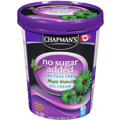 Chapmans No Sugar Added Lactose Free Ice Cream Maple Walnut  1 l, $0.70/100ml