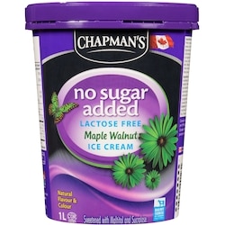 Chapmans No Sugar Added Lactose Free Ice Cream Maple Walnut - 1 l