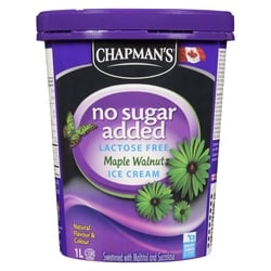 Chapmans No Sugar Added Lactose Free Ice Cream Maple Walnut - 1 l