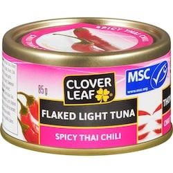 Clover Leaf Flaked Light Tuna, Spicy Thai Chili 85 g, $1.76/100g