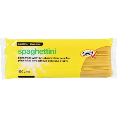 No Name Spaghettini 900 g, $0.25/100g
