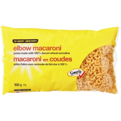 Sans Nom Macaroni en coudes 900 g, 0,25 $/100g