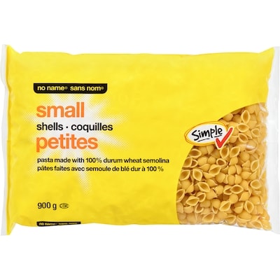 No Name Small Shells 900 g, $0.25/100g