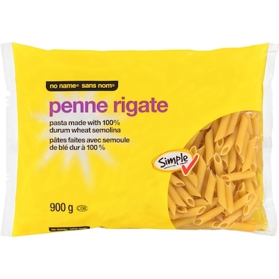 No Name Penne Rigate 900 g, $0.25/100g