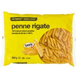 No Name Penne Rigate 900 g, $0.22/100g