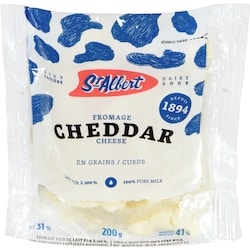St. Albert Canadian Cheese Curds, White 200 g, $2.75/100g