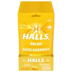 Halls Mentho-Lyptus Honey Lemon Cough Drops, Sore Throat Relief, 30 Lozenges 12x30.0 ea, $0.11/1ea