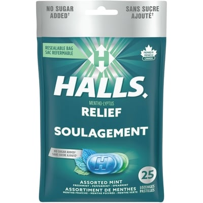 Halls Mento-Lyptus, Assorted Mint Bag 12x25.0 ea, $0.13/1ea