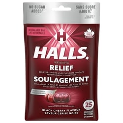 Halls Mentho-Lyptus No Sugar Added Black Cherry Cough Drops, 25 Piece Pack 25 ea, $0.16/1ea