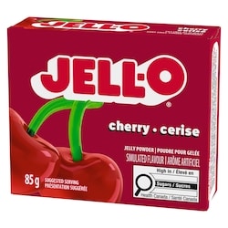 Jell-O Cherry Jelly Powder, Gelatin Mix - 85 g | Dominion Stores