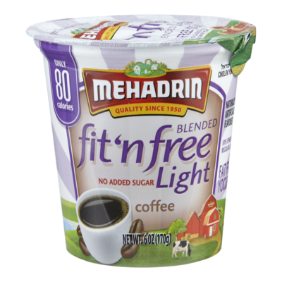 Mehadrin Kosher Blended Yogurt, Coffee 170 g, $1.70/100g