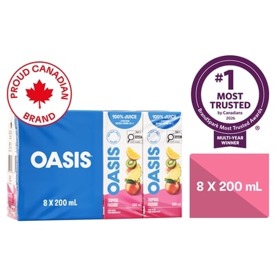 Oasis Tropical Passion Fruit Juice 8x200.0 ml, $0.30/100ml