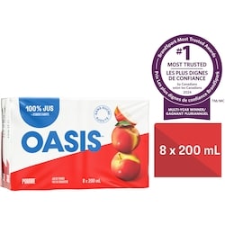 Oasis Jus de pomme 8x200.0 ml, 0,22 $/100ml
