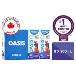 Oasis Apple Grape Juice 8x200.0 ml, $0.28/100ml