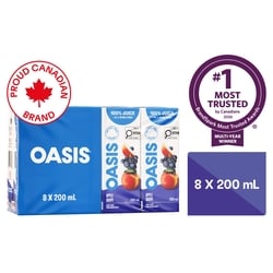 Oasis Apple Grape Juice 8x200.0 ml, $0.28/100ml