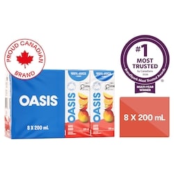 Oasis Exotic Mango Fruit Juice 8x200.0 ml, $0.28/100ml