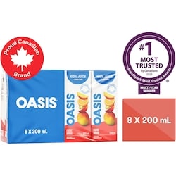 Oasis Exotic Mango Fruit Juice 8x200.0 ml, $0.31/100ml