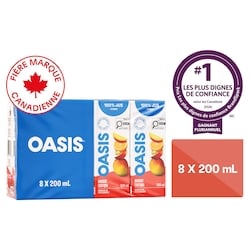 Oasis Jus de mangue exotique 8x200.0 ml, 0,28 $/100ml