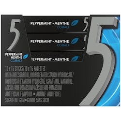 5 Gum Menthe Cobalt 1 palettes 10x1.0 ea, 1,60 $/1ch