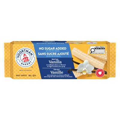 Voortman No Sugar Added Vanilla 250 g, $1.72/100g