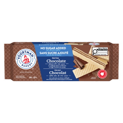 Voortman No Sugar Added Chocolate 250 g, $1.60/100g