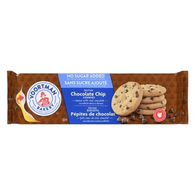 Voortman No Sugar Added Chocolate Chip Cookies 225 g, $1.77/100g