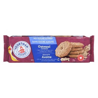 Voortman No Sugar Added Oatmeal Cookies 225 g, $1.77/100g