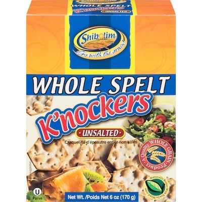Shibolim Unsalted Whole Spelt K'Nockers 170 g, $5.00/100g