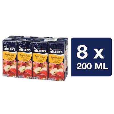Allen's Pure Apple Juice Low Acid 8x200.0 ml, $0.24/100ml