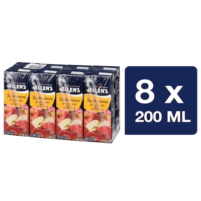 Allen’s Jus de pomme pur à faible acidité 8x200.0 ml, 0,25 $/100ml