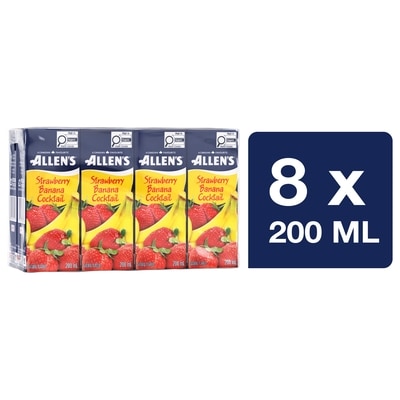 Allen's Strawberry Banana Cocktail 8x200.0 ml, $0.25/100ml