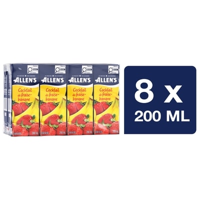 Allen’s Cocktail de fraise-banane 8x200.0 ml, 0,25 $/100ml