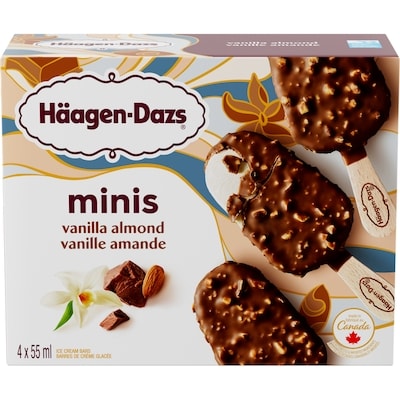 Haagen Dazs Ice Cream Miniatures Vanilla Almond Bars 4x55.0 ml, $2.72/100ml