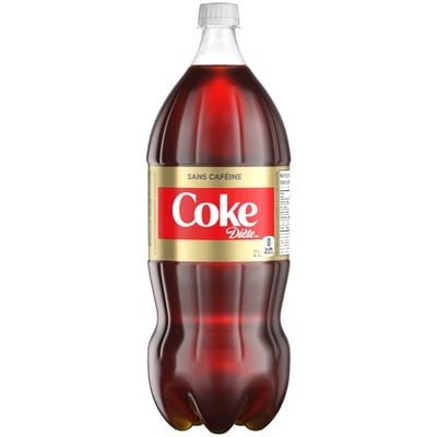 Coca-Cola Cola Diète Sans Cafeine Bouteille 2 l, 0,20 $/100ml