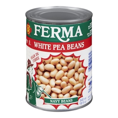 Ferma White Navy Beans 540 ml, $0.33/100ml