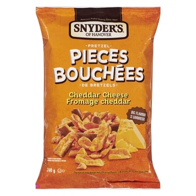 Snyders Pretzel Pieces, Cheddar Cheese 240 g, $1.87/100g