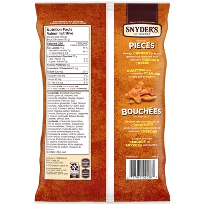 Bouchées de bretzels Snyder’s of Hanover Fromage cheddar