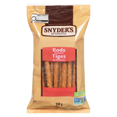 Snyders Pretzel Rods 240 g, $1.04/100g