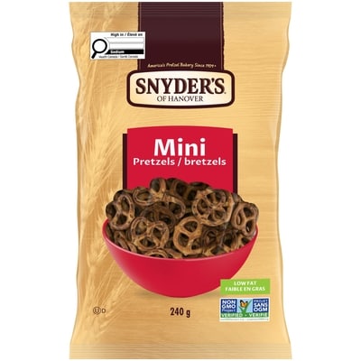 Snyders Mini Pretzels 240 g, $1.87/100g